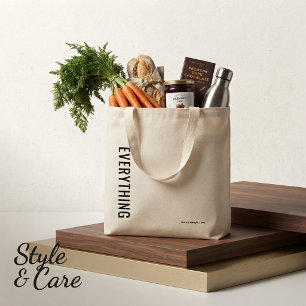 Sac cabas de marché personnalisé design chic simpl