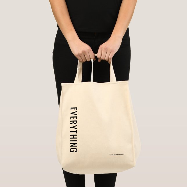 Sac cabas de marché personnalisé design chic simpl (Devant (produit))