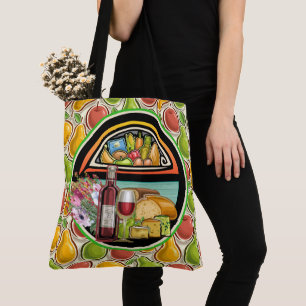 Sac cabas de marché tout imprégné 2 - Voir verso