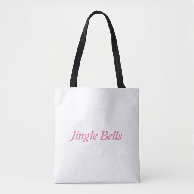 Sac cabas de Noël pour achats Fête Jingle Bells (Devant)
