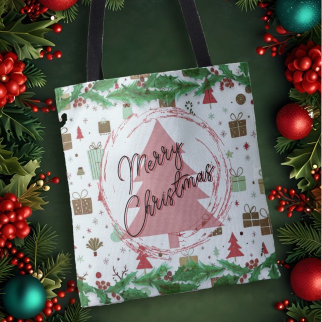 Sac cabas de Noël pour faire des achats avec vos v (Créateur téléchargé)