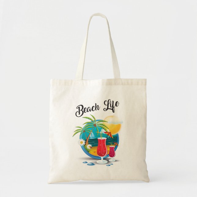 Sac cabas de plage à budget (Devant)