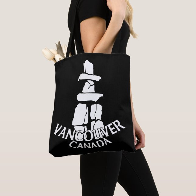 Sac cabas de souvenir de Vancouver Landmark Art Ba (De près)