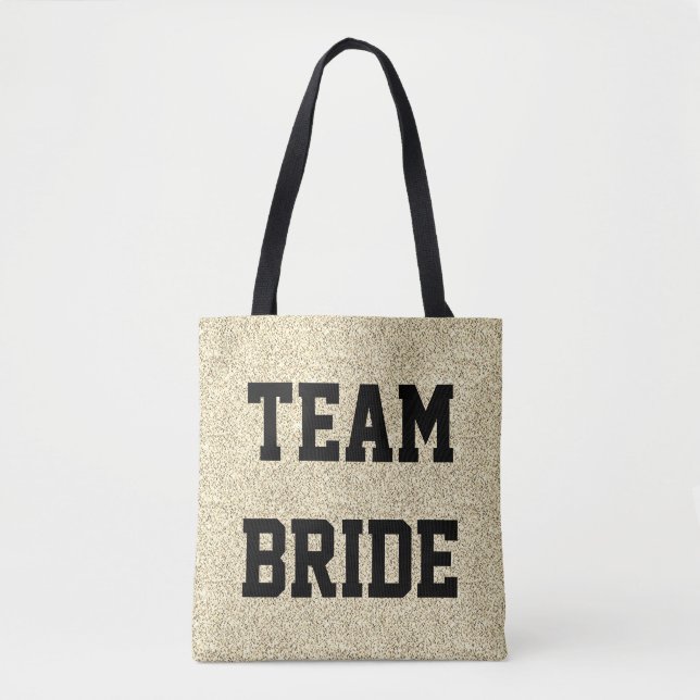 Sac cabas d'équipe de mariée personnalisé (Devant)
