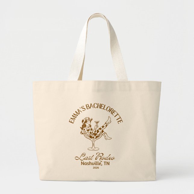Sac cabas dernier rodéo  (Devant)