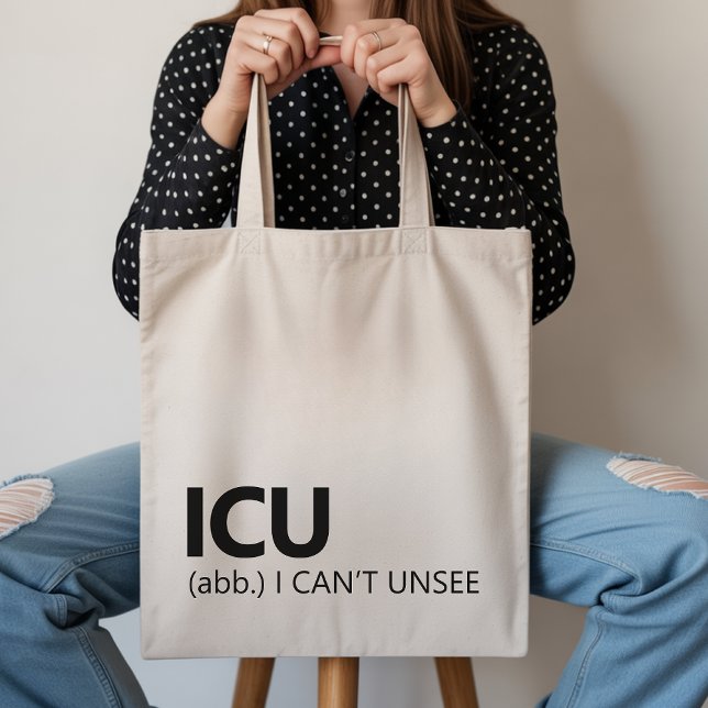 Sac cabas drôle d'infirmière en soins intensifs, c (Funny ICU Tote Bag Gift for Healthcare Workers, ICU Nurse Tote Bag Graduation Gift for Her)