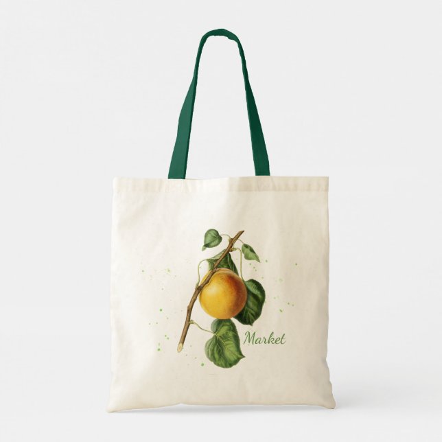 Sac cabas du marché aux fruits botaniques (Dos)