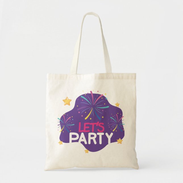 Sac cabas élégant Bold Sans Serif | faisons la fêt (Devant)