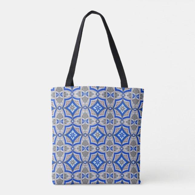 Sac cabas en art folklorique boho (Dos)