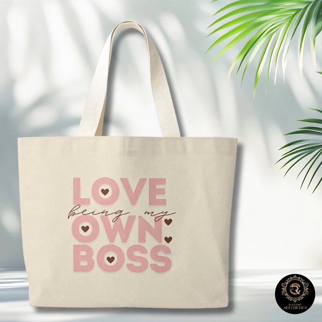 Sac cabas en coton Chic d'être mon propre patron t (Créateur téléchargé)