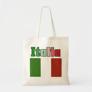 Sac cabas en toile drapeau vintage Italia