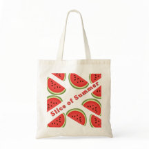 Sac cabas en toile esthétique "Tranche d'été"
