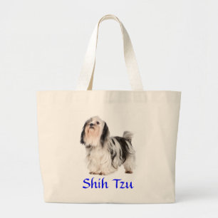 Sac cabas en toile géant avec chiot Shih Tzu