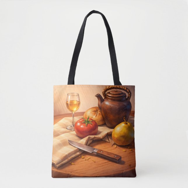 Sac cabas en toile tendance pour le quotidien (Devant)