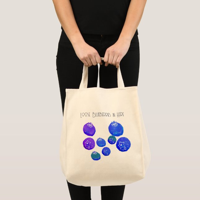 Sac cabas épicerie Myrtille (Devant (produit))