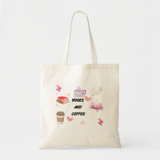 Sac cabas esthétique Livres et Café
