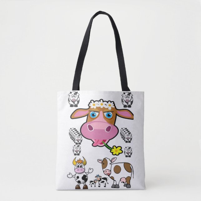 sac cabas ferme de vaches (Devant)