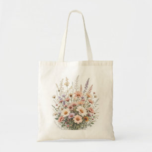 Sac cabas Fleurs sauvages vintage, Sac cabas esthé