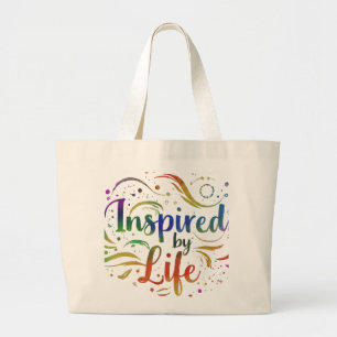 Sac cabas géant « Inspiré par la vie »