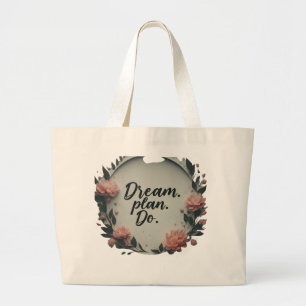 Sac cabas géant – Rêvez. Planifiez. Agissez.
