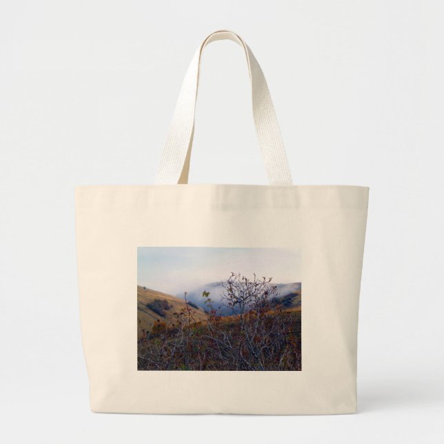 Sac cabas grand format pinceau et brouillard (Devant)