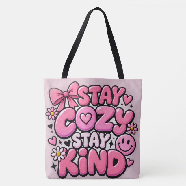 SAC CABAS GRAND ROSE (Devant)