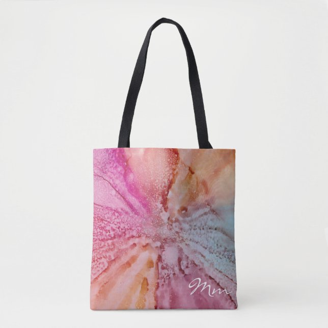 Sac cabas, moyen "Fleur remplie d'eau" (Devant)