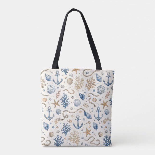 Sac cabas nautique vintage (Dos)
