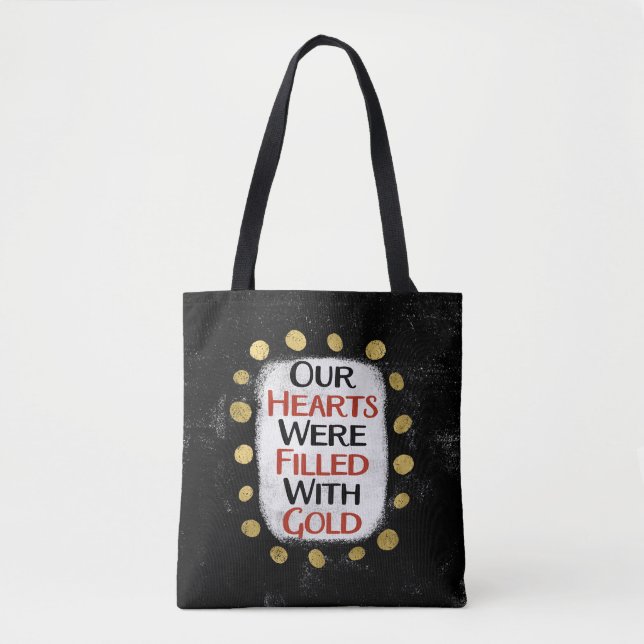 Sac Cabas Nos Cœurs Étaient En Or (Devant)