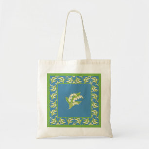 Sac cabas pas cher : Lilies of the Valley, Bleu