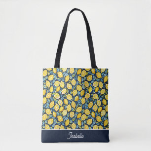 Sac cabas personnalisé aux citrons