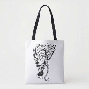 Sac cabas personnalisé clown diabolique