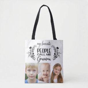 SAC CABAS POUR GRAND-MÈRE AVEC PHOTO