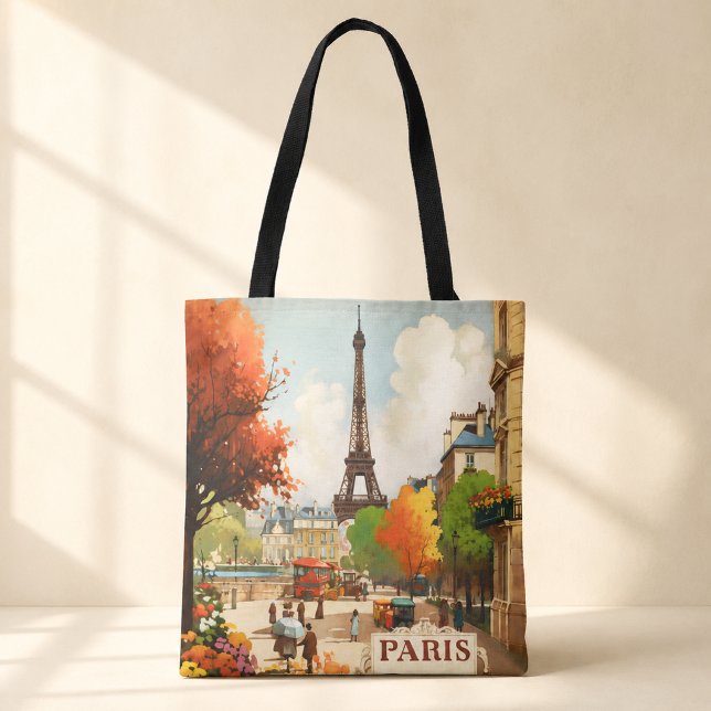 Sac cabas Tour Eiffel Paris Voyage Automne (Créateur téléchargé)