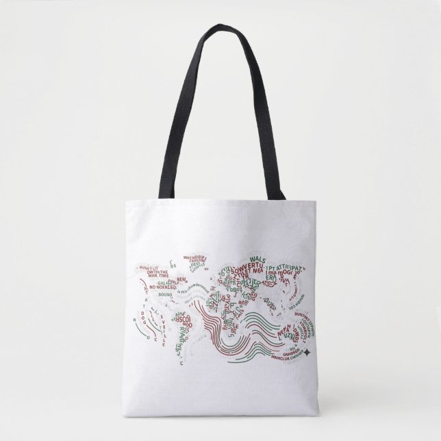 Sac Cabas Typographique Art Terre (Devant)