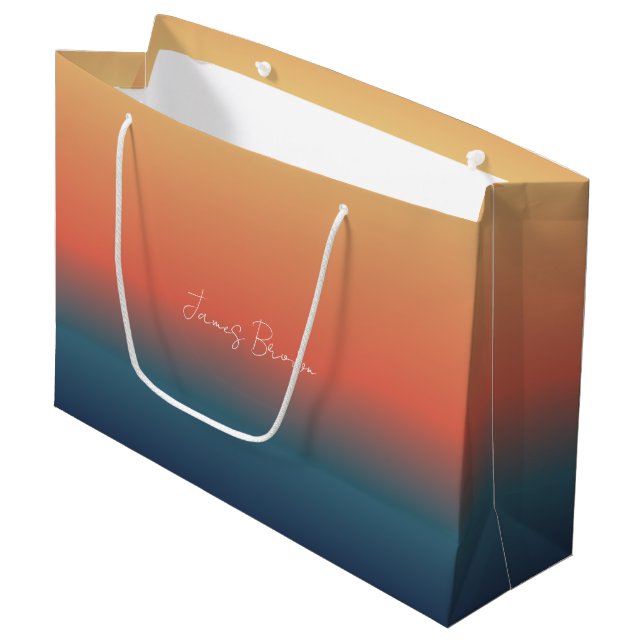 Sac cadeau à dégradé coloré (Devant Angle)