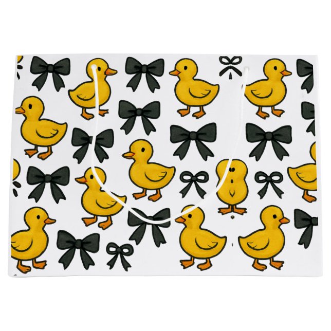 Sac cadeau Adorable Ducks & Bows (Devant)