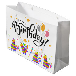 Sac cadeau Anniversaire Pinatas
