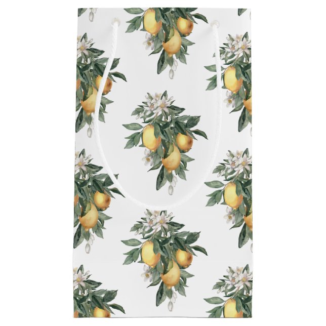 Sac cadeau au citron Fruit brillant (Devant)