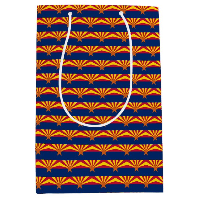 Sac cadeau avec drapeau Arizona, États-Unis (Devant)