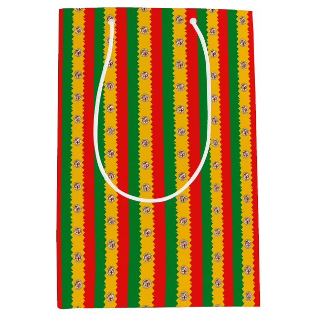 Sac cadeau avec drapeau de Los Angeles, USA (Devant)