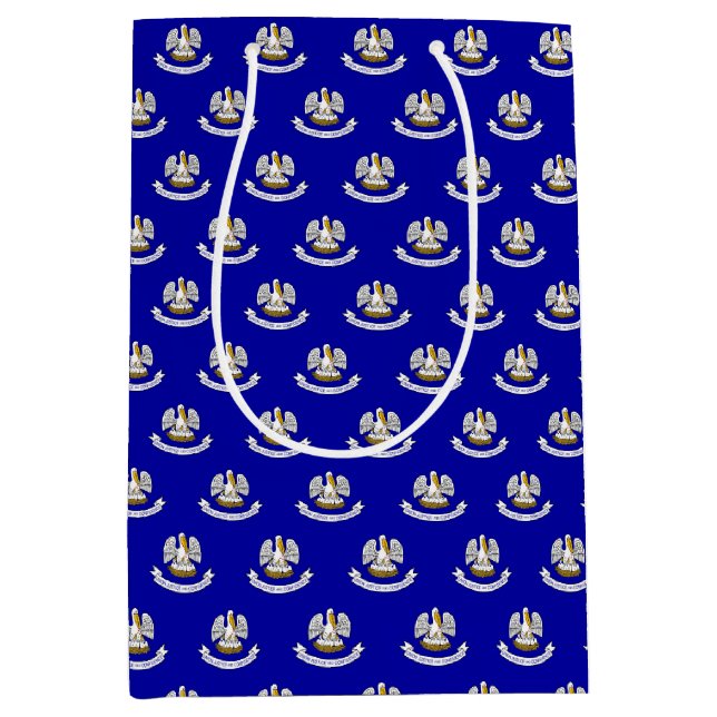 Sac cadeau avec drapeau de Louisiana State, USA (Devant)