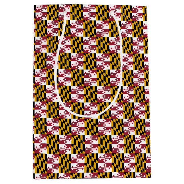 Sac cadeau avec drapeau de Maryland State, USA (Devant)