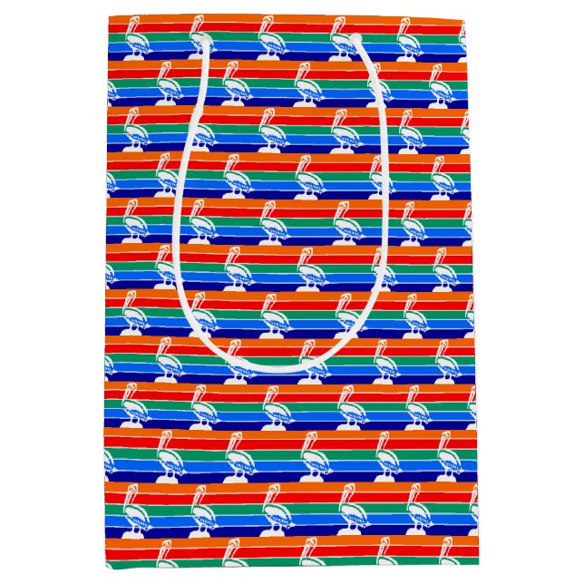 Sac cadeau avec drapeau de Saint-Pétersbourg, USA (Devant)