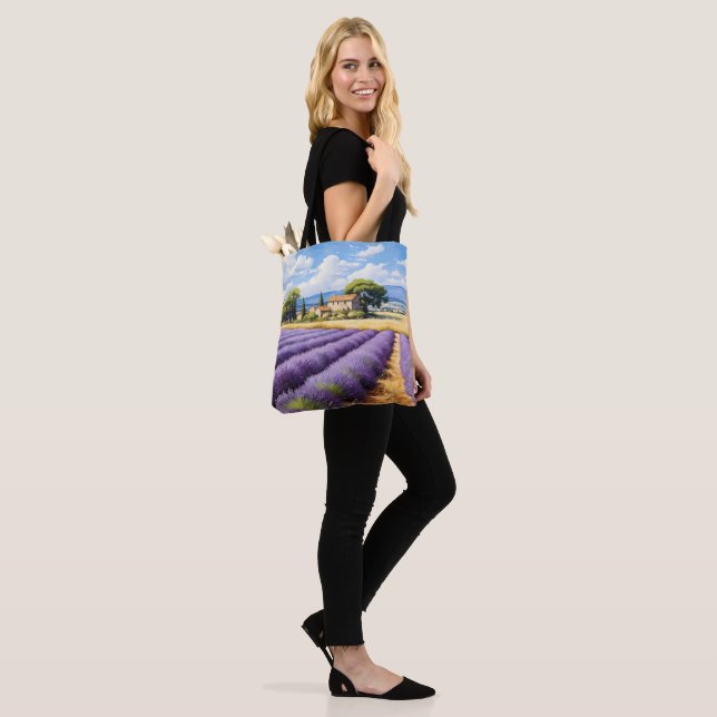 Sac cadeau avec lavande (Sur le modèle)