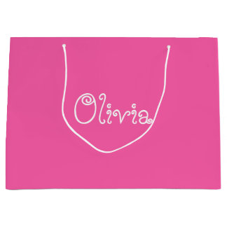 Sac cadeau Baby shower couleur rose Bubblegum