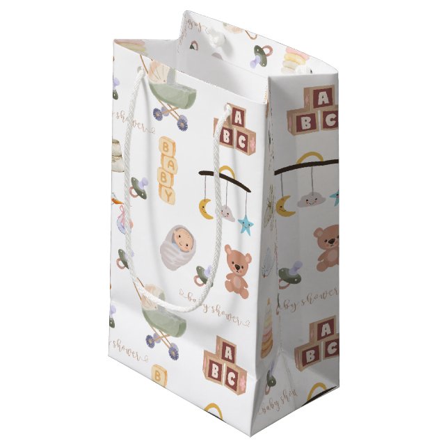 Sac cadeau Baby shower neutre pour les femmes (Devant Angle)