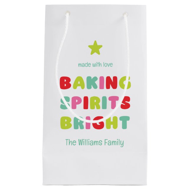 Sac Cadeau Baking Spirits Bright (Devant)
