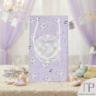 Sac cadeau bébé pour Baby Shower Ghost Violet