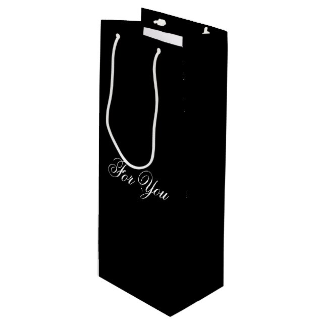Sac cadeau Black Classy Designer Vin (Devant Angle)